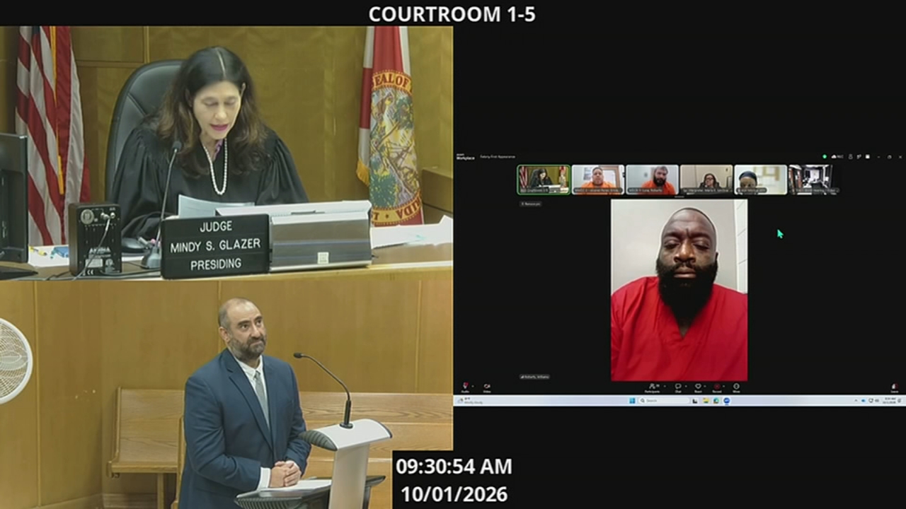 Prosecutors drop felony charge against rapper Rick Ross in domestic violence case
       — 6ABC Action News (Philadelphia)